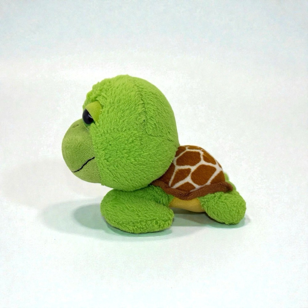 Ocean Buddies Green Sea Turtle Plush Stuffed Animal Brown Shell Kids Toy 10in